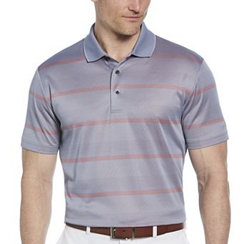 Men's Grand Slam Striped Short Sleeve Polo Shirt