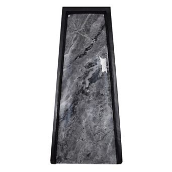 Grey Faux Marble Cast Aluminum Downspout Gutter 24 in Splash Block