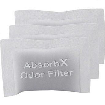 3-pack Absorbx Odor Filter For 13 Gal / 50 Liter Stainless Steel Oval Motion Sensor Trash Can