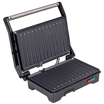 Lumme Panini Press Grill Indoor Sandwich Maker 2 Slice, Black
