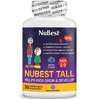 NuBest Tall Kids, Multivitamins For Kids Ages 2-9, Berry Flavor, 90 Chewable Tablets