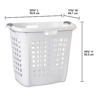 Set Of 4 Heavy Duty Plastic Laundry Hamper Dirty Clothes Basket