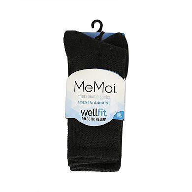 2 Pair Diabetic Antimicrobial Full Cushion Crew Sock