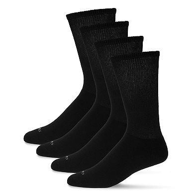 2 Pair Diabetic Antimicrobial Full Cushion Crew Sock