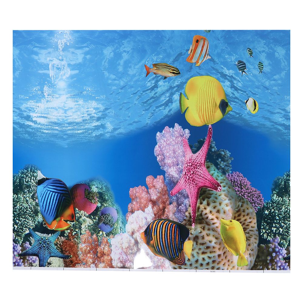 Aquarium Background Poster Double-sided Fish Tank Background Decorative ...