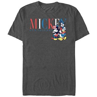 Disney's Mickey Mouse And Friends Americana Men's Graphic Tee