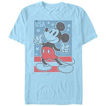 Disney's Mickey Mouse Men's USA Stamp Graphic Tee