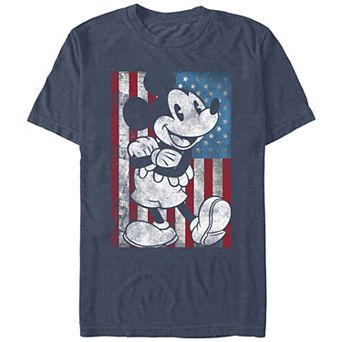 Disney's Mickey Mouse Men's USA Distressed Style Graphic Tee