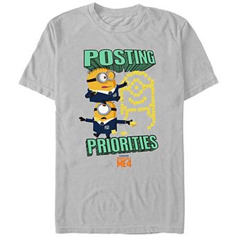 Men's Despicable Me 4 Posting Priorities Graphic Tee