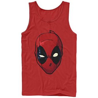 Men's Marvel Deadpool Red Mask Graphic Tank