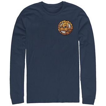 Men's Marvel Fantastic Four The Thing Logo Long Sleeve Graphic Tee