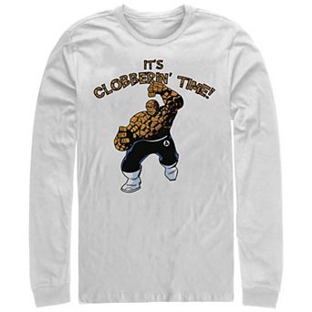 Men's Marvel Fantastic Four It's Clobberin' Time Long Sleeve Graphic Tee