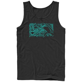 Men's Tropical Shark Graphic Tank