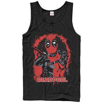 Men's Marvel Deadpool Cartoon Poster Graphic Tank