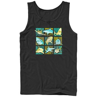 Men's Shark Portraits Graphic Tank