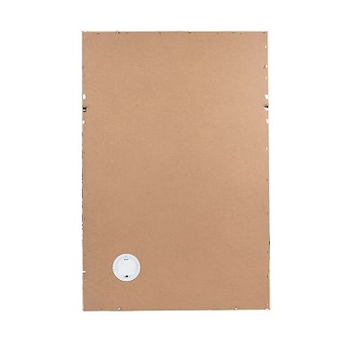 Gold-Tone Santa on Christmas LED Light-Up Canvas Wall Art