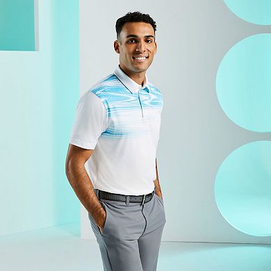 Men's Grand Slam Marble Short Sleeve Golf Polo Shirt