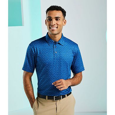 Men's Grand Slam Geo Short Sleeve Polo Shirt