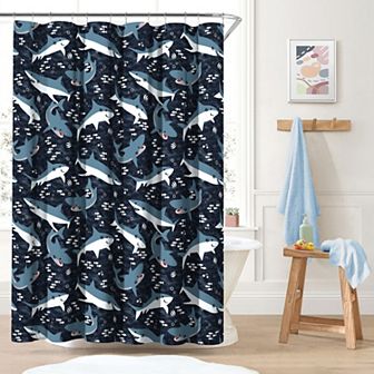 Dream Factory Sharks Shower Curtain
