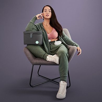 Elvie Stride Plus Hands Free Breast Pump with Carry Bag