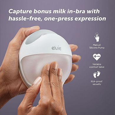 Elvie Curve Hands Free Manual In-Bra Breast Pump
