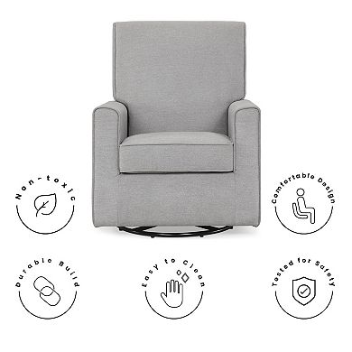 Delta Children Sophie Nursery Glider Swivel Chair with LiveSmart Fabric