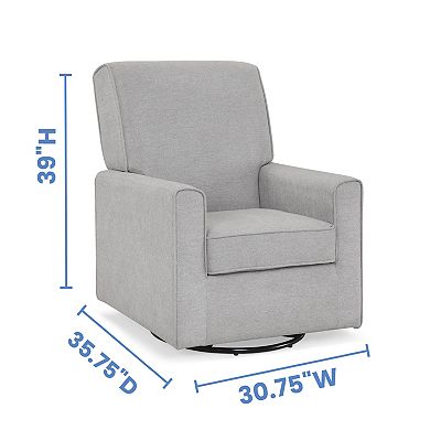 Delta Children Sophie Nursery Glider Swivel Chair with LiveSmart Fabric