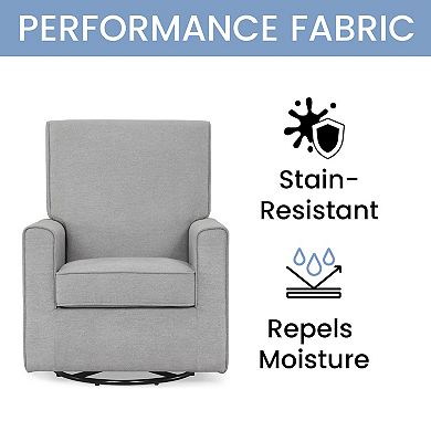 Delta Children Sophie Nursery Glider Swivel Chair with LiveSmart Fabric
