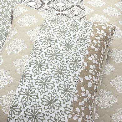 Lush Decor Bohemian Stripe Quilt Set