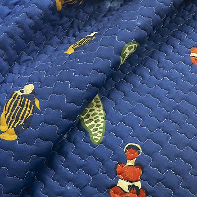 Lush Decor Under The Sea Reversible Quilt Set