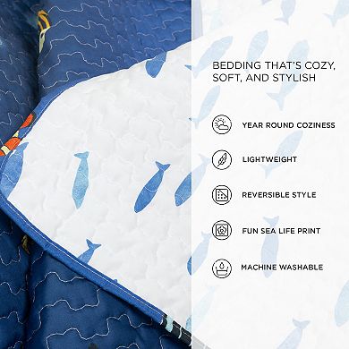 Lush Decor Under The Sea Reversible Quilt Set