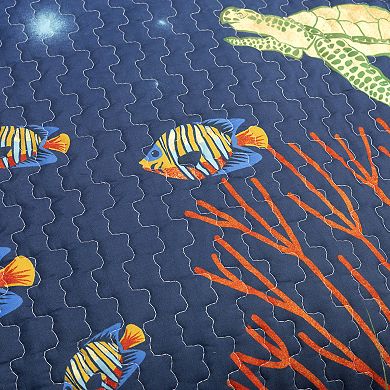 Lush Decor Under The Sea Reversible Quilt Set