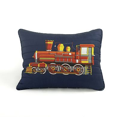 Lush Decor Kids Steam Trains Quilt Set