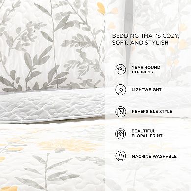 Lush Decor Aprile 3-pc. Reversible California King Quilt Set