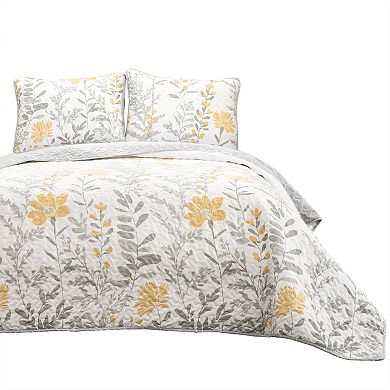 Lush Decor Aprile 3-pc. Reversible California King Quilt Set