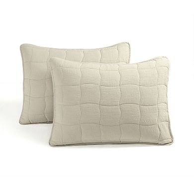 Lush Decor Cloud Gauze Neutral Quilt Set