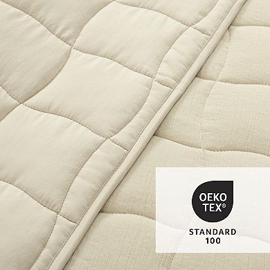 Lush Decor Cloud Gauze Neutral Quilt Set