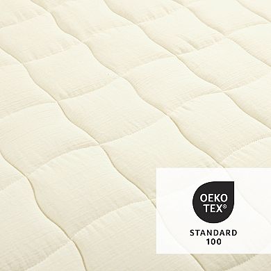 Lush Decor Cloud Gauze Pearl White Quilt Set