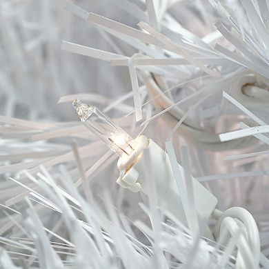 Northlight Pre-Lit White Crystal Spruce Artificial Christmas Garland