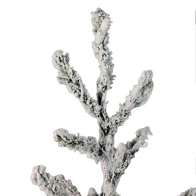 Northlight 36-in. Green Flocked Alpine Coral Artificial Christmas Tree