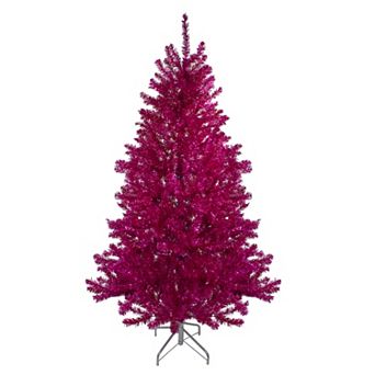 Northlight Metallic Dark Pink Tinsel Artificial Christmas Tree