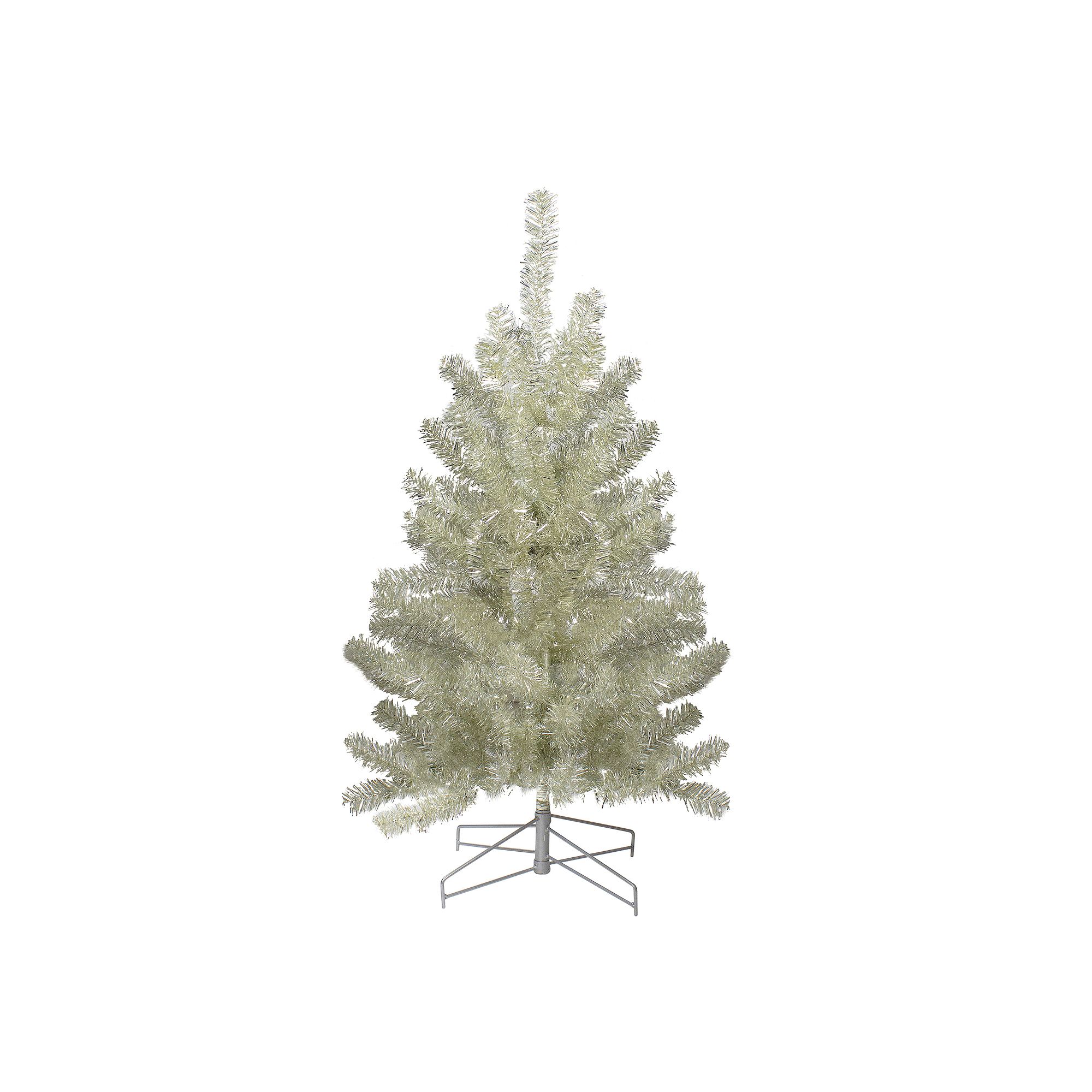 Northlight 3-ft. Metallic Platinum Artificial Tinsel Christmas Tree, Gold