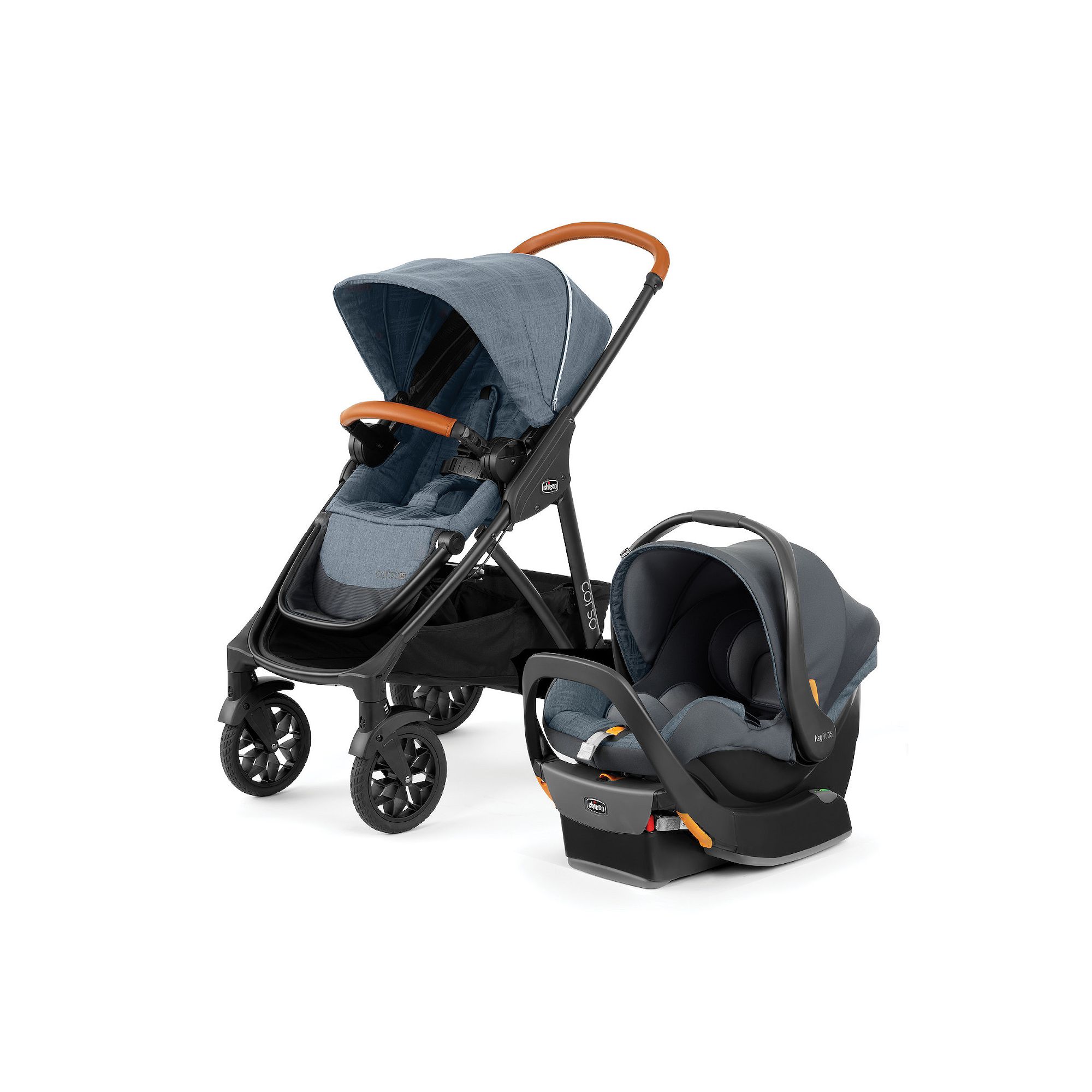 Chicco Corso LE Modular Hampton Stroller & Car Seat Travel System, Blue