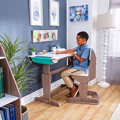 KidKraft Grow Together™ Pocket Adjustable Wooden Desk and Chair