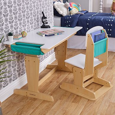 KidKraft Grow Together™ Pocket Adjustable Wooden Desk and Chair