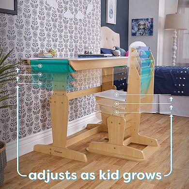 KidKraft Grow Together™ Pocket Adjustable Wooden Desk and Chair