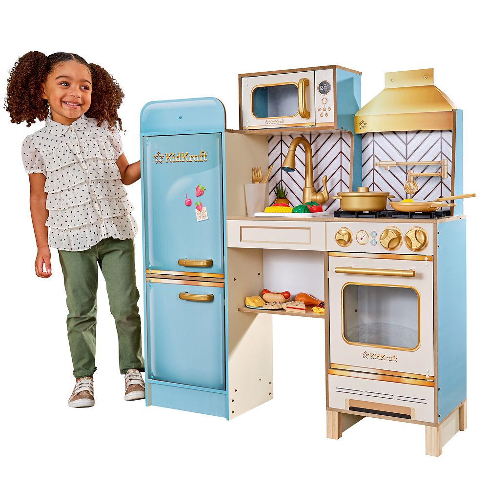 KidKraft Retro Cool Wooden Kitchen Play Set