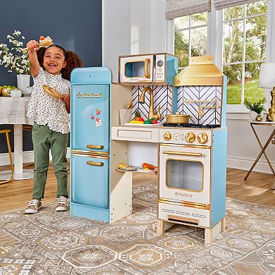 KidKraft Retro Cool Wooden Kitchen Play Set