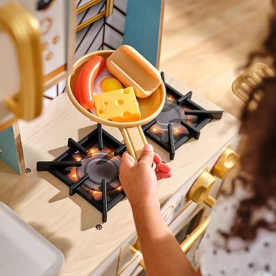 KidKraft Retro Cool Wooden Kitchen Play Set