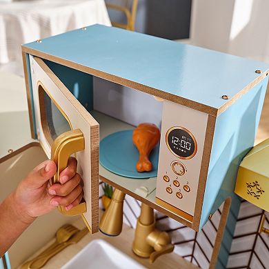 KidKraft Retro Cool Wooden Kitchen Play Set